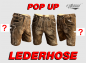 Preview: POP UP Lederhose kurz "Sigismund"