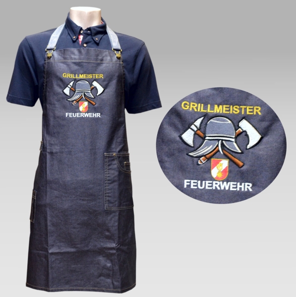 Feuerwehr Grillmeister Schürze - NAVY